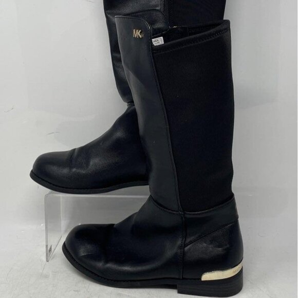 NEW Michael Kors Leather & Polyester Boots-Calf High size 4 - Picture 1 of 2